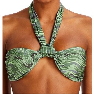 Cult Gaia Women's Swimsuit Manon All-over Printed Bikini set Green Small S